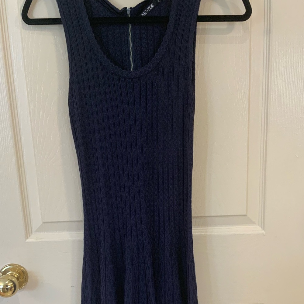 Navy Blue Knit Dress
